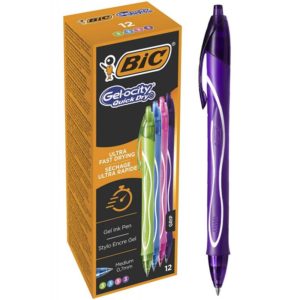 boite-12-stylos-bic-gelocity-couleurs