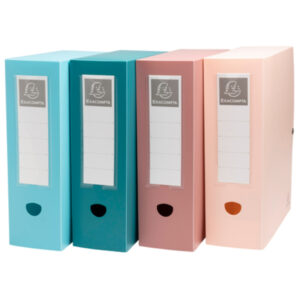 Boites de classement à pression dos 100 A4 - SKANDI - 4 couleurs assorties