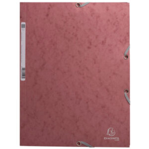 Chemise à 3 rabats + élastique A4 Vieux rose - SKANDI -
