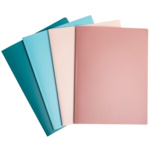 Porte-vues A4 60vues Entièrement recyclés - SKANDI - 4 couleurs assorties