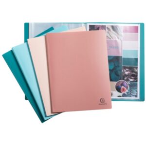 Porte-vues A4 40vues entièrement recyclés - SKANDI - 4 couleurs assorties
