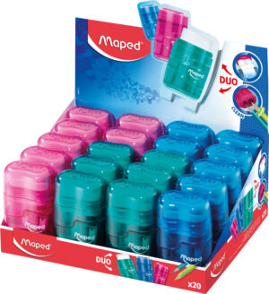 Taille-crayon gomme Duo translucide Maped