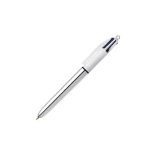Bille 4 couleurs Corp Métal Argent - Bic -