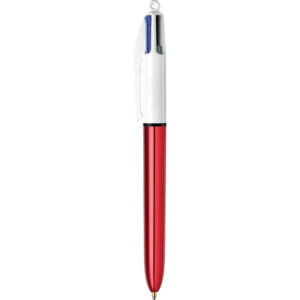 Bille 4 couleurs corp métal Rouge - Bic -
