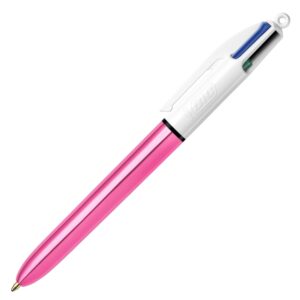 Bille 4 couleurs corp métal Rose - Bic -