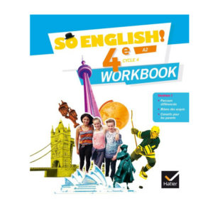 Anglais 4ème Workbook So English (édition 2017) (AUBRAC)