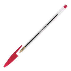 Bille Cristal Original pointe moyenne rouge