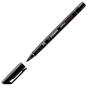 Stylo-feutre OHPen noir permanent 1mm - Stabilo
