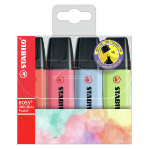 Surligneur Boss pastel x 4 - Stabilo