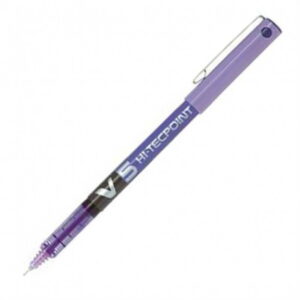 Roller Hi-Tecpoint V5 encre liquide pointe fine 05 violet - Pilot -