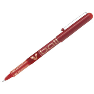 Roller V-BALL encre liquide pointe large 1.0 rouge - Pilot -