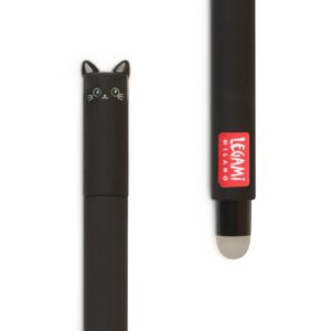 Stylo effaçable noir Chat - Legami -