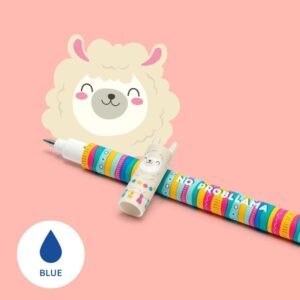 Stylo effaçable bleu Lama - Legami -