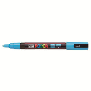 Marqueur couleur Bleu Clair pointe fine PC-3M - Posca -