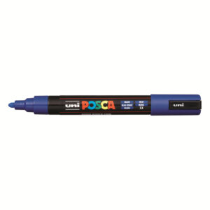 Marqueur couleur Bleu Foncé pointe moyenne PC-5M - Posca -