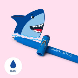 Stylo effaçable bleu Requin - Legami -