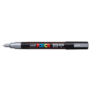 Marqueur couleur Argent métallique pointe fine PC-3M - Posca -
