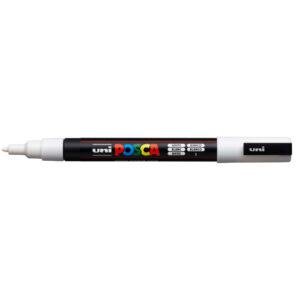 Marqueur couleur Blanc pointe fine PC-3M - Posca -