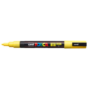 Marqueur couleur Jaune pointe fine PC-3M - Posca -