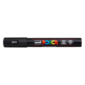 Marqueur couleur Noir pointe moyenne PC-5M - Posca -