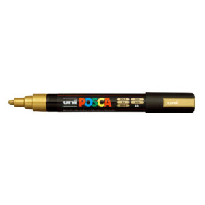 Marqueur couleur Or métallique pointe moyenne PC-5M - Posca -
