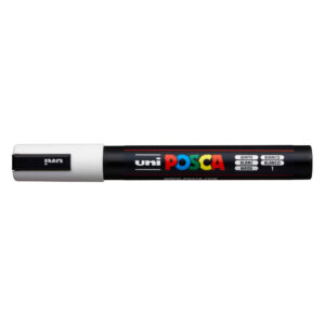 Marqueur couleur Blanc pointe moyenne PC-5M - Posca -