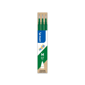 Set de 3 recharges Frixion Ball 07 Vert - Pilot -