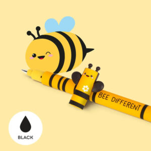 Stylo effaçable noir Abeille - Legami -