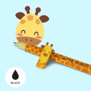 Stylo effaçable noir Girafe - Legami -