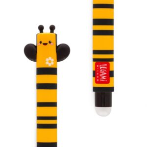 Stylo effaçable noir Abeille - Legami -