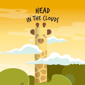 Stylo effaçable noir Girafe - Legami -