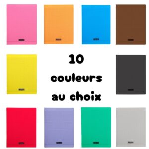 Cahier 24x32 48p Polypro Seyes Coloris Assortis (Lycée)