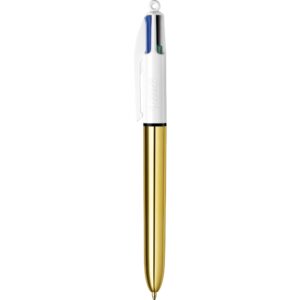 Bille 4 couleurs Shine corps métal or - Bic -