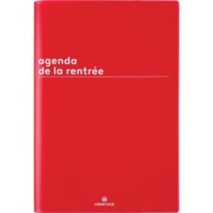Agenda rentrée Boréal rouge - Oberthur -