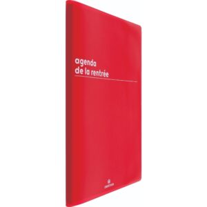 Agenda rentrée Boréal rouge - Oberthur -