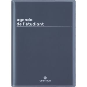 Agenda 1 jour Boréal noir - Oberthur -