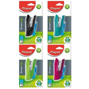 Agrafeuse pocket N°10 coloris assortis + 400 agrafes - Maped -