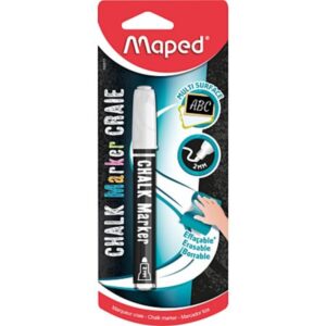 Marqueur peinture effaçable blanc craie - Maped