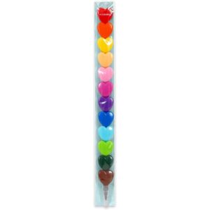 Set de 12 crayons de couleur empilables Legami Cœur