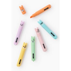 Teddy's style mini surligneurs pastel legami