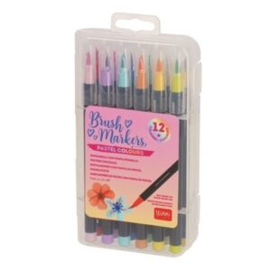 Set de 12 feutres pinceaux Pastel Legami