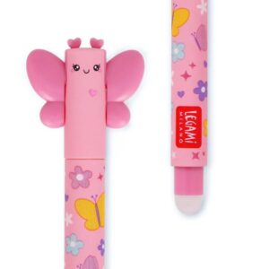 Stylo effaçable Papillon Rose - Legami -