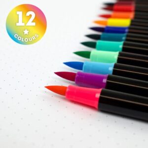 12 Feutres pinceaux Legami