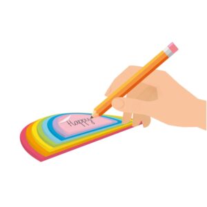 Bloc-notes adhésif Arc en Ciel Legami