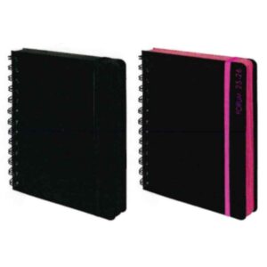 Agenda Black&color spirale polypro - Exacompta -