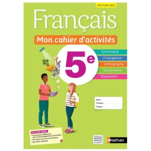 Cahier d'activité de Français 5é 2023 (MARIE)