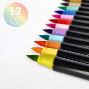 Set de 12 feutres pinceaux Pastel Legami