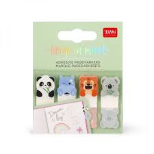 Marque pages adhésifs Animaux Legami