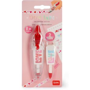 Stylo de ruban décoratif coeur Legami