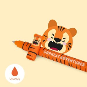 Stylo effaçable Orange Tigre - Legami -
